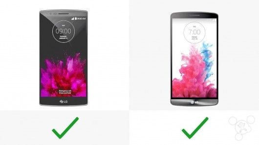 LG G Flex 2对比LG G320
