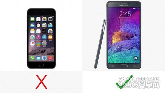 苹果iPhone6与三星Galaxy Note4对比如何？11