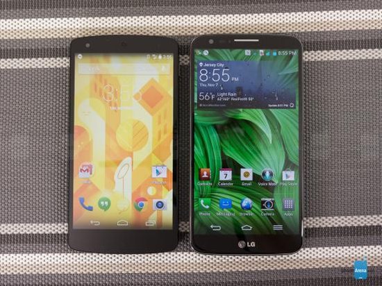 Nexus 5和LG G2对比2