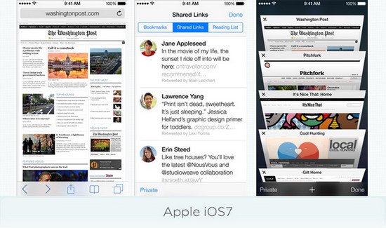 苹果iOS 7、三星TouchWiz界面PK15