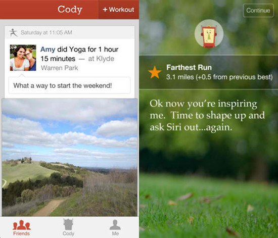用Cody虚拟伴侣来分享你的健身计划吧1