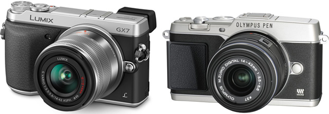 松下GX7、奥林巴斯E-P5关键参数对比1