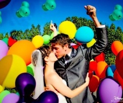 如何使用气球让婚纱摄影更精彩1