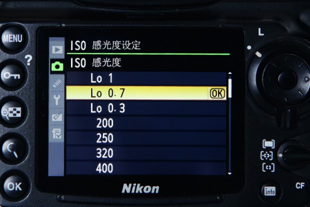 如何设置相机的超低感光度3