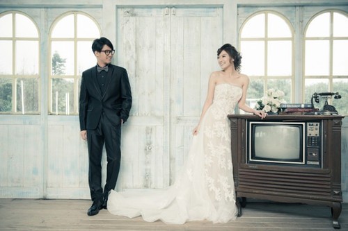 婚礼摄影技巧：淡雅唯美拍出日韩风婚纱照1