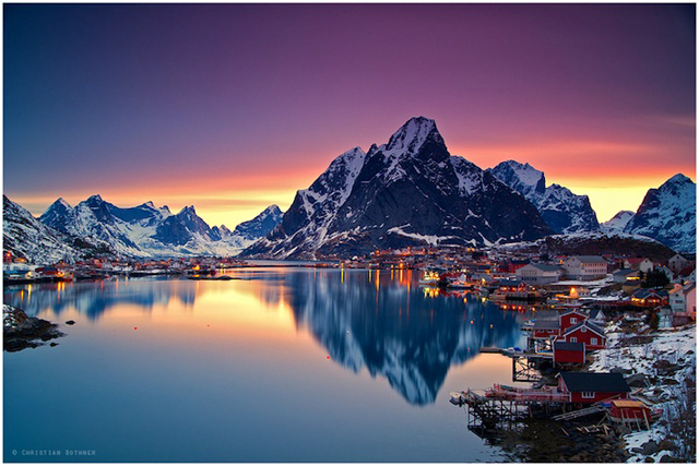作品赏析：雷讷，挪威最美的村庄5