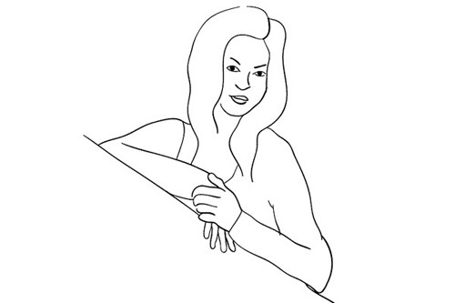图解21个女模特拍摄姿势：让你拍好人像摄影3