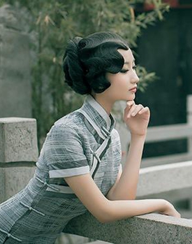 6款手推波纹造型 完美诠释旗袍魅力8