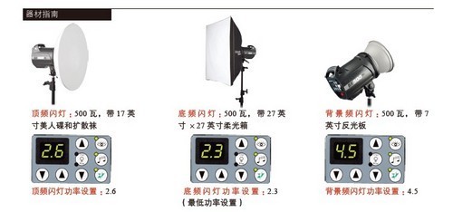 超强摄影实例详解 3灯经典布光造就高调肖像3