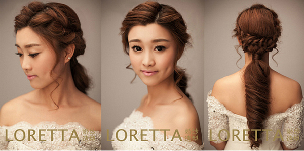 五款不同风格的新娘发型1