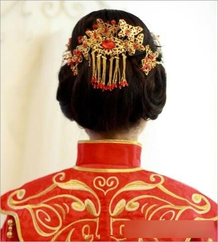中式新娘盘发发型6