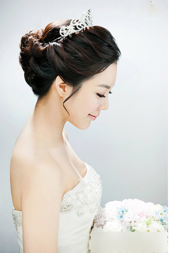 韩式新娘盘发1