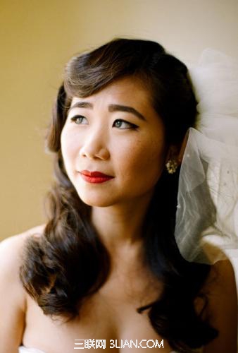 完美韩式新娘头纱发型4