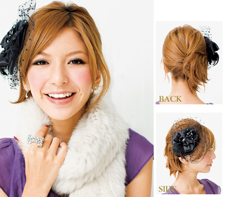 可爱日式新娘发型1