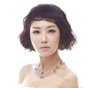 短发韩式新娘发型1