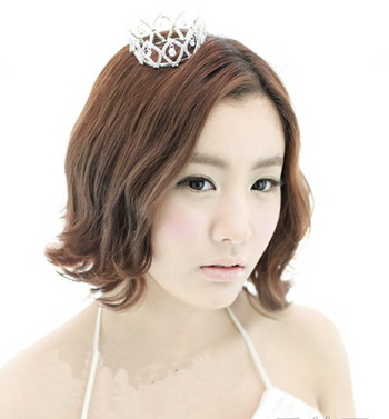 短发韩式新娘发型5