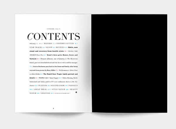 PEOPLE杂志欣赏封面与内页排版设计2
