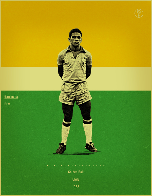 一组世界杯金球奖得主海报设计10