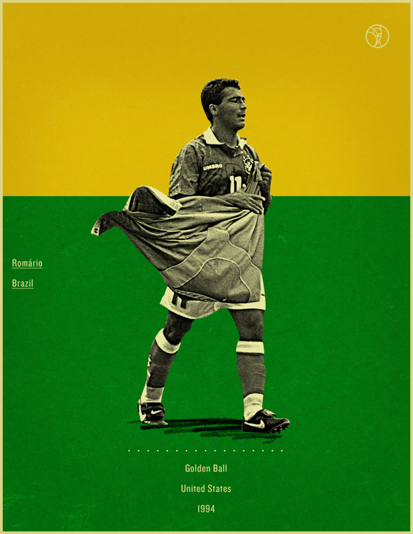一组世界杯金球奖得主海报设计3