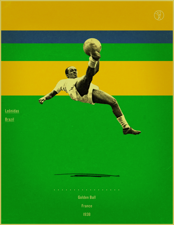 一组世界杯金球奖得主海报设计14