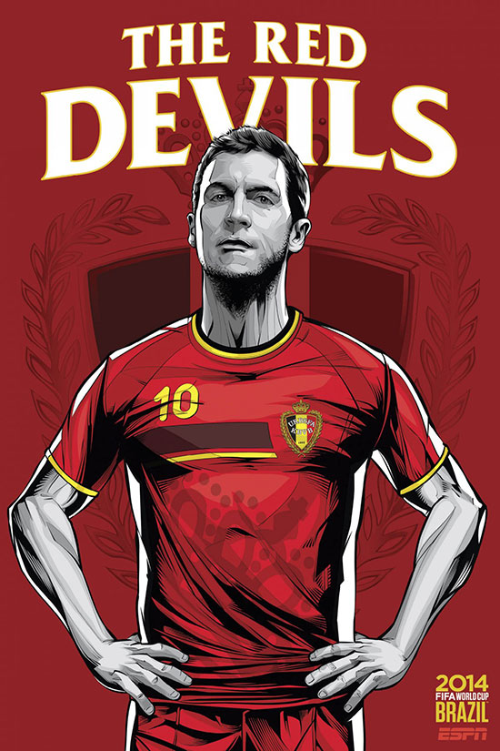 2014年巴西世界杯32强宣传海报设计3