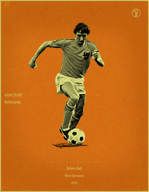 一组世界杯金球奖得主海报设计7