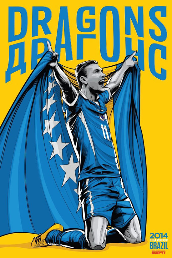 2014年巴西世界杯32强宣传海报设计4