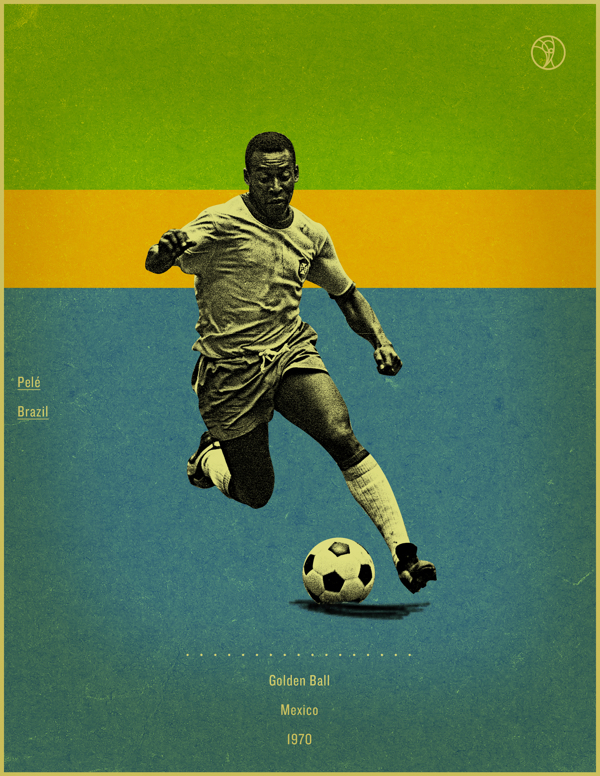 一组世界杯金球奖得主海报设计8