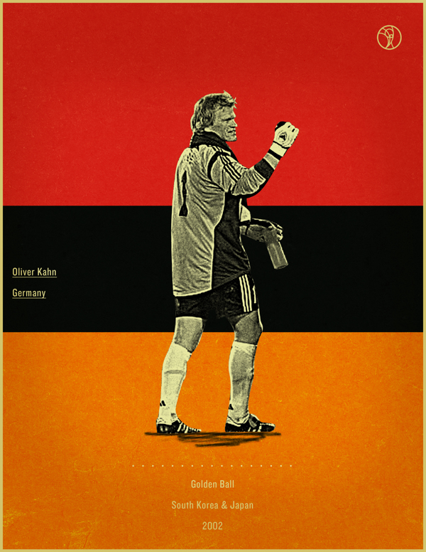 一组世界杯金球奖得主海报设计2