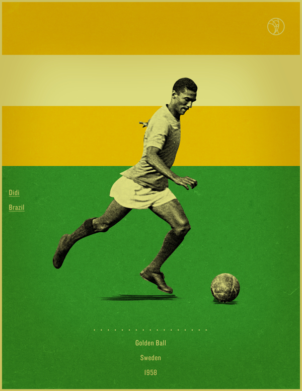 一组世界杯金球奖得主海报设计11