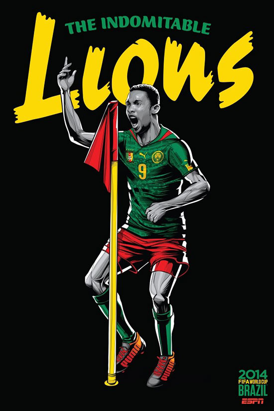 2014年巴西世界杯32强宣传海报设计6