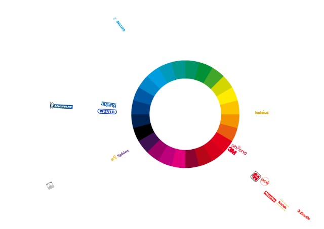 全球各大品牌标志色彩系统分类2