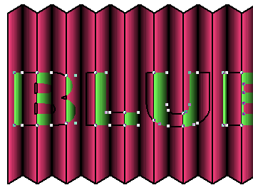 Freehand中制作折叠艺术字14