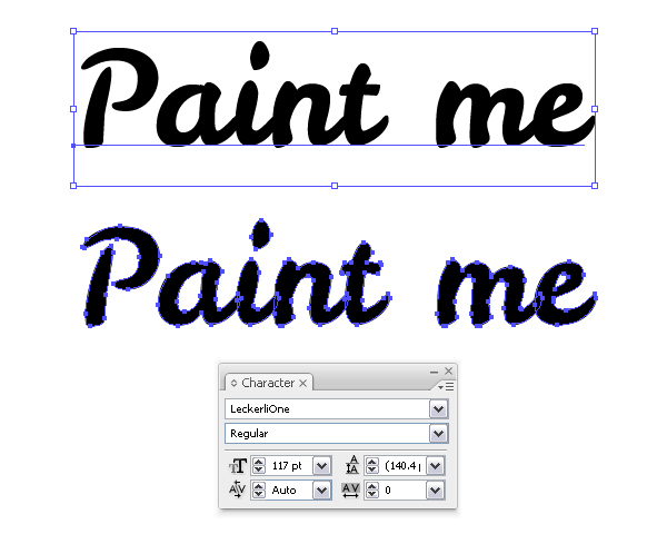 AI教你创建色彩泼溅的涂鸦字体3