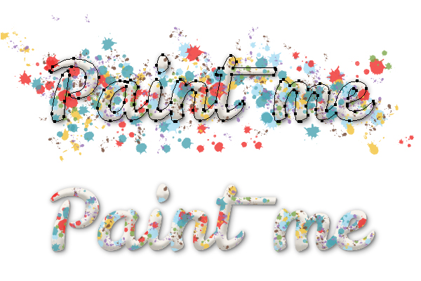 AI教你创建色彩泼溅的涂鸦字体20