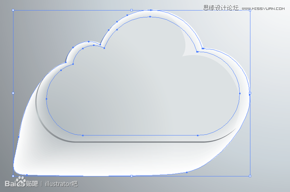 Illustrator绘制玻璃质感的立体云朵教程12