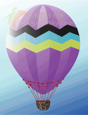 Illustrator实例教程：简单绘制热气球的方法11