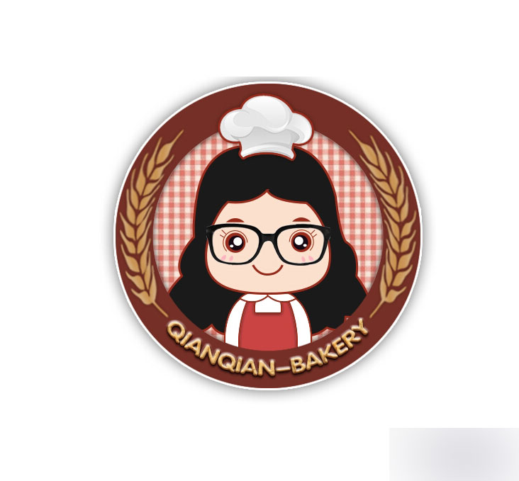 AI结合PS绘制可爱的卡通女厨师头像教程1