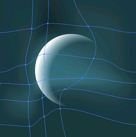 AI仿照PS蒙版绘制漂亮透明变化的月亮效果8