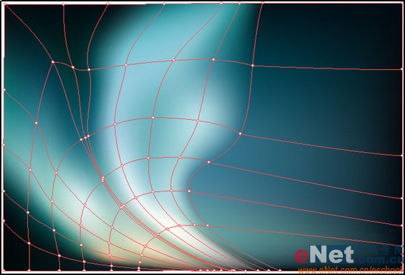 AI中网格工具绘制漂亮的北极光效果教程13