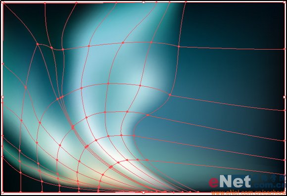 AI中网格工具绘制漂亮的北极光效果教程14