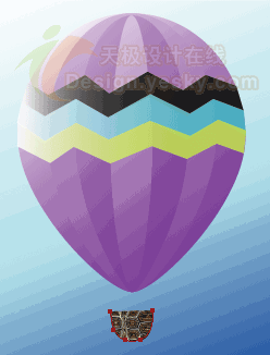 Illustrator实例教程：简单绘制热气球的方法10