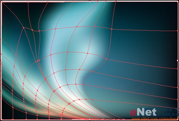 AI中网格工具绘制漂亮的北极光效果教程15