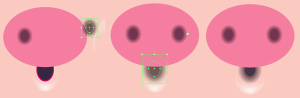 Illustrator画一个简单可爱的猪脸图标5