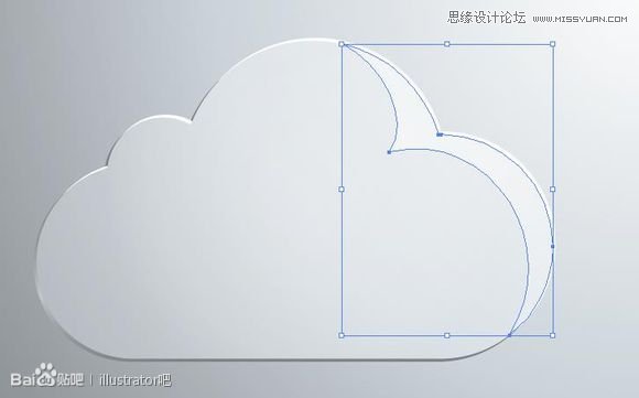 Illustrator绘制立体效果的白云云彩13