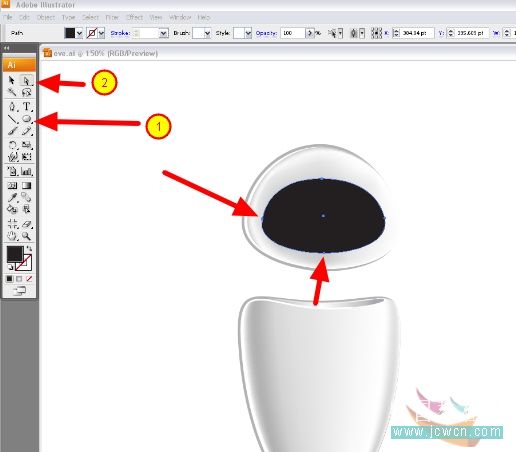 Illustrator鼠绘打造漂亮质感机器人10