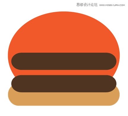 AI设计时尚简洁风格的巧克力汉堡包图标4