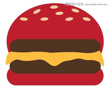AI设计时尚简洁风格的巧克力汉堡包图标6