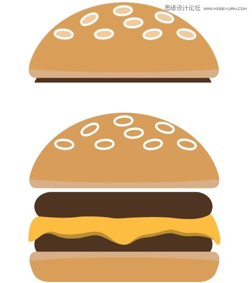 AI设计时尚简洁风格的巧克力汉堡包图标12