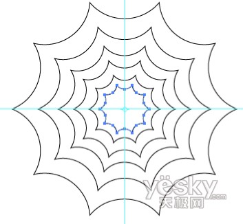 万圣节用Illustrator绘蜘蛛网和蜘蛛8